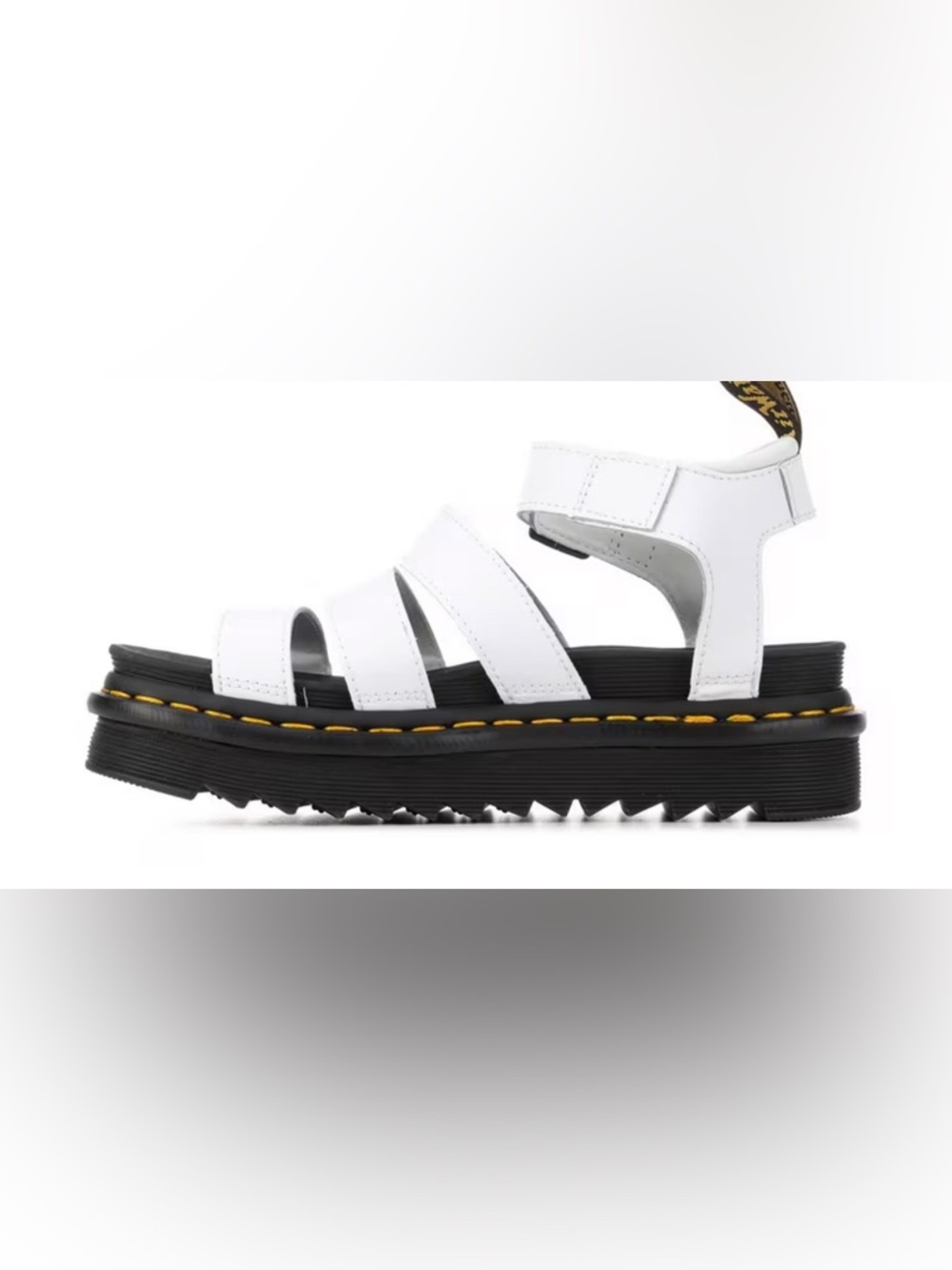 Dr. Martens Blaire White Hydro Leather Strap Sandals NWT - Picture 3 of 4